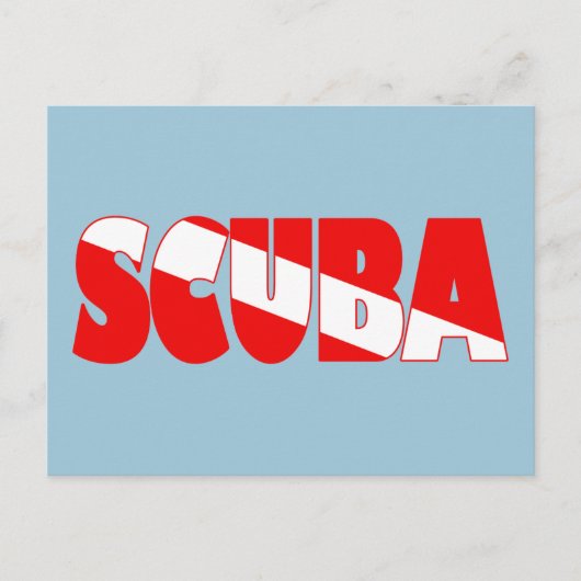 Scuba (Engels) Briefkaart (Voorkant)