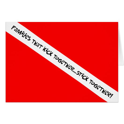 Scuba Families Kick Together Stick Samen (Voorkant Horizontaal)