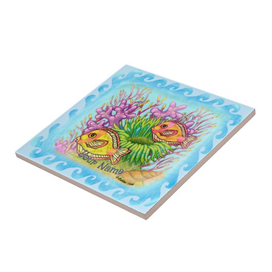 Scuba Fish Tegeltje (Zijkant)