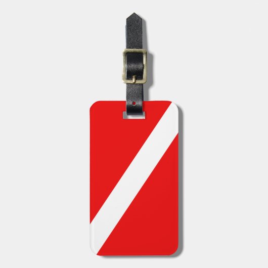 Scuba Flag Bagagelabel (Voorkant verticaal)