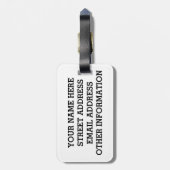 Scuba Flag Bagagelabel (Achterkant verticaal)