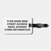 Scuba Flag Bagagelabel (Achterkant horizontaal)