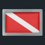 Scuba Flag Gesp<br><div class="desc">duikvlag "scuba diver",  vlag "duik",  "duik",  "duik",  "duik omlaag",  "scuba flag"</div>