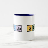 Scuba gemaakt van elementen tweekleurige koffiemok (Center)