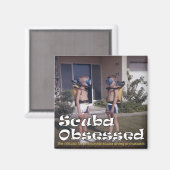 Scuba geobsedeerd podcast Hoesje magneet (Voorkant / Achterkant)
