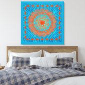 Scuba - Gewikkeld Canvas Afdruk (Insitu (Slaapkamer))