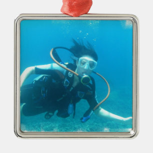 Scuba Girl Ornament