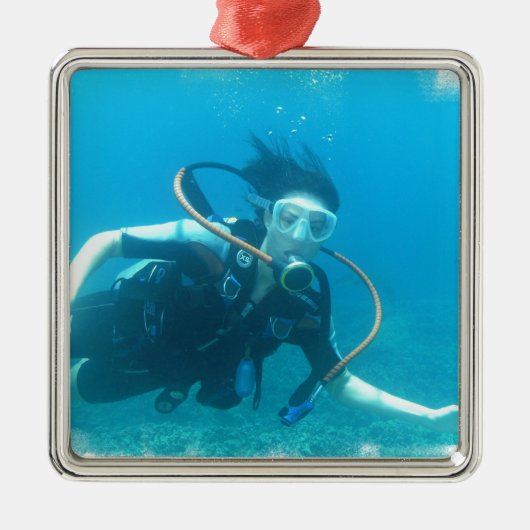 Scuba Girl Ornament (Voorkant)