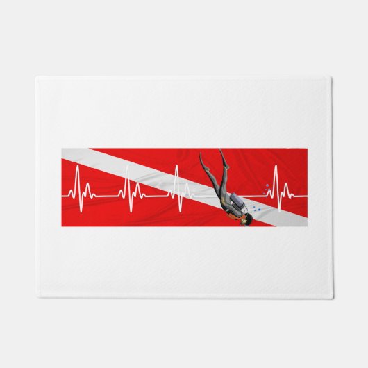 SCUBA Heartbeat Diving Deurmat (Voorkant)