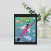 Scuba Jane Briefkaart (Staand voorkant)