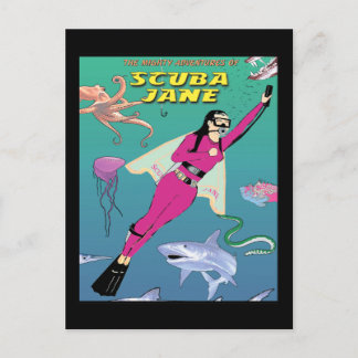 Scuba Jane Briefkaart