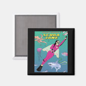 Scuba Jane Magnet (Voorkant / Achterkant)