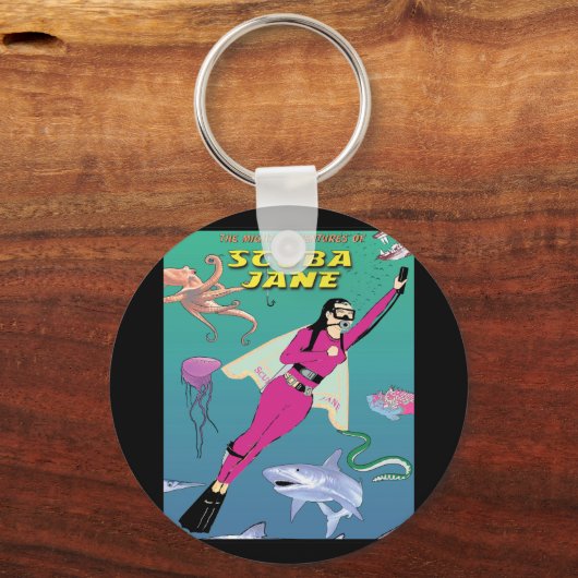 Scuba Jane Sleutelhanger (Voorkant)