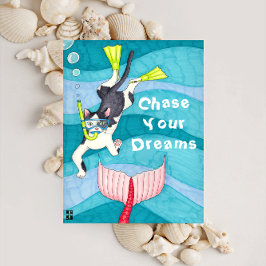 Scuba Kat Briefkaart