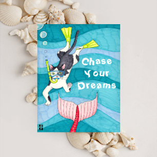 Scuba Kat Briefkaart