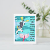 Scuba Kat Inspirerend Briefkaart (Staand voorkant)