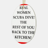 SCUBA KERAMISCH ORNAMENT (Links)