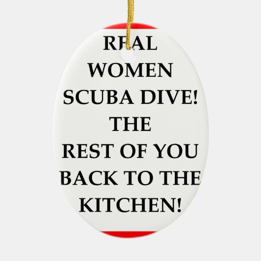 SCUBA KERAMISCH ORNAMENT (Voorkant)