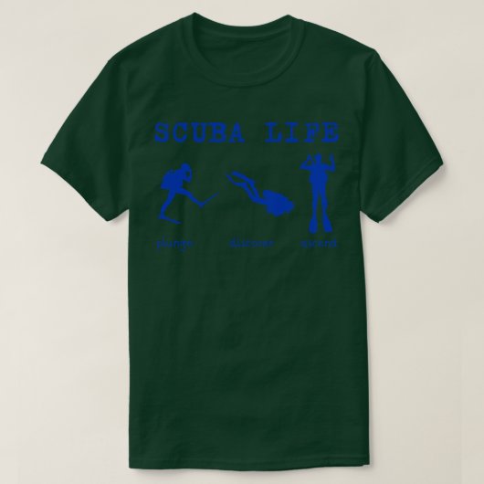 Scuba leven Duiken Oceaanliefhebbers Duiker 9 T-shirt (Design voorkant)