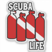 Scuba Life Sticker (Voorkant)