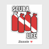 Scuba Life Sticker (Vel)