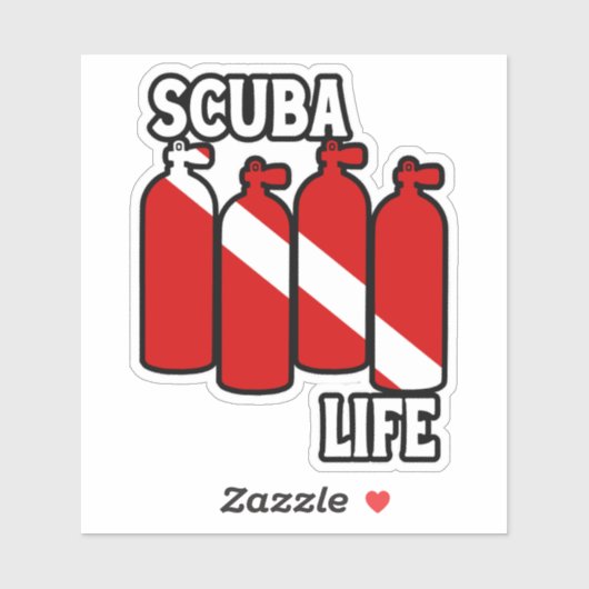 Scuba Life Sticker (Vel)