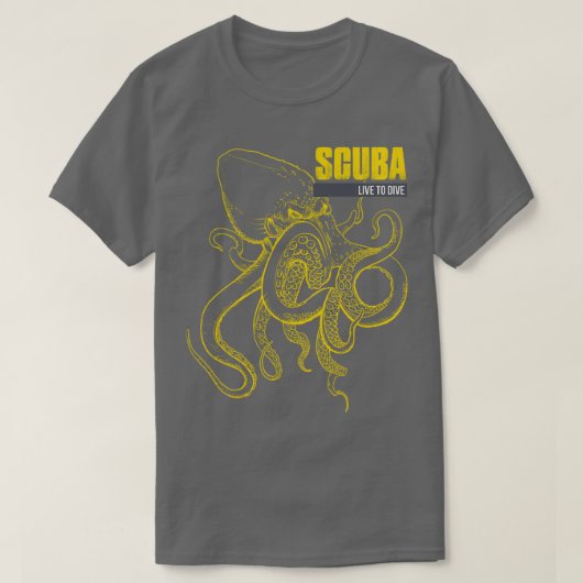 SCUBA Live om te DIVEREN T-shirt (Design voorkant)