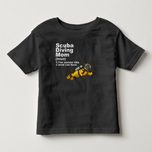 Scuba Moeder Siamese Kat Duiker Kinder Shirts