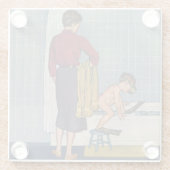 Scuba op de Tub Glazen Onderzetter (Achterkant)