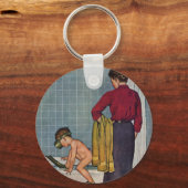 Scuba op de Tub Sleutelhanger (Voorkant)