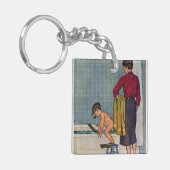 Scuba op de Tub Sleutelhanger (Voorkant Links)