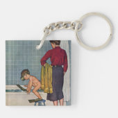 Scuba op de Tub Sleutelhanger (Achterkant)