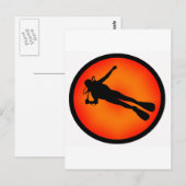 SCUBA OP DUSK BRIEFKAART (Voorkant / Achterkant)