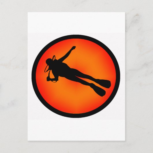 SCUBA OP DUSK BRIEFKAART (Voorkant)