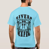 Scuba overweldigt grappig omdat ik Mannen T-shirt  (Achterkant)