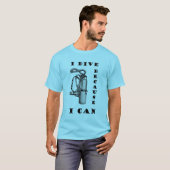 Scuba overweldigt grappig omdat ik Mannen T-shirt  (Voorkant volledig)