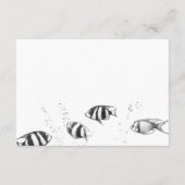 Scuba Paar Bruiloft Informatiekaartje (Achterkant)