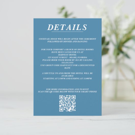 Scuba Paar QR Code en Details Informatiekaartje (Staand voorkant)