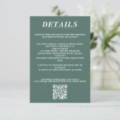 Scuba Paar QR Code en Details Informatiekaartje (Staand voorkant)