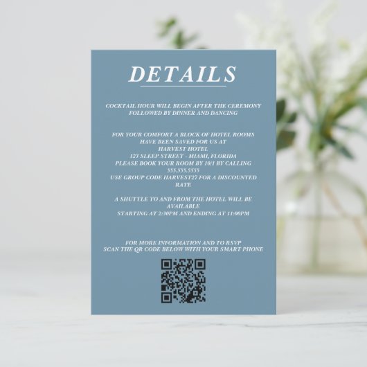 Scuba Paar QR Code en Details Informatiekaartje (Staand voorkant)