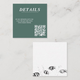 Scuba paar QR-code Informatiekaartje