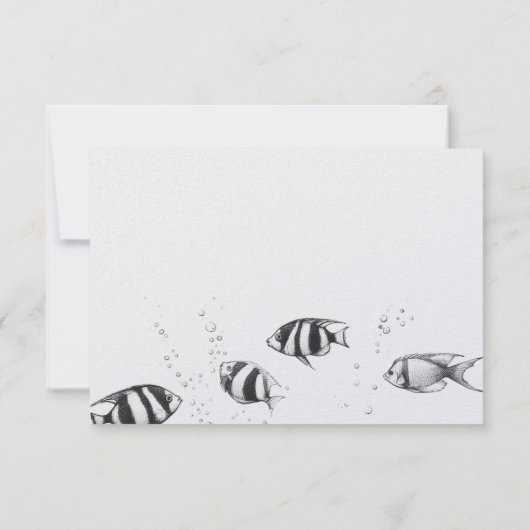 Scuba Paar RSVP Kaartje (Achterkant)