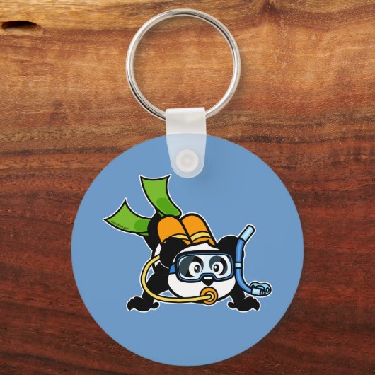 Scuba Panda Sleutelhanger (Voorkant)