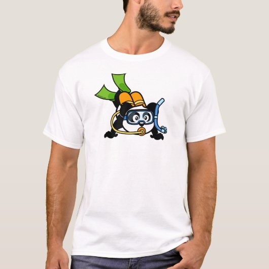 Scuba Panda T-shirt (Voorkant)