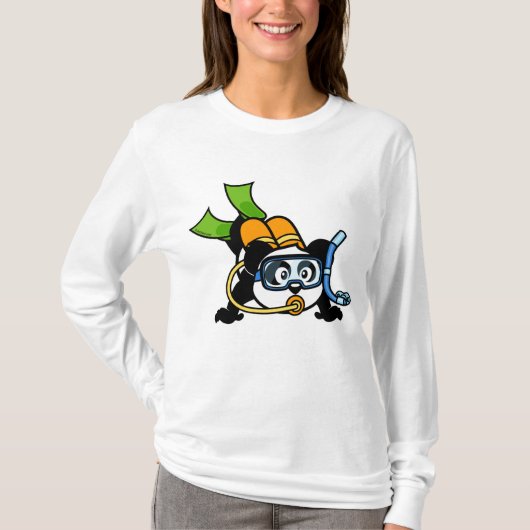 Scuba Panda T-shirt (Voorkant)