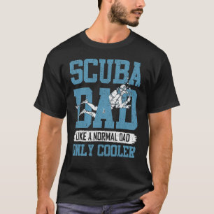 Scuba Papa Als Normal Papa Scuba Duiken Papa Vader T-shirt