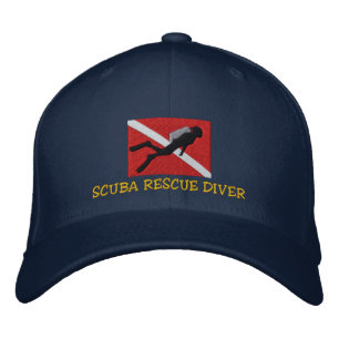 SCUBA Rescue Diver geborduurd Pet