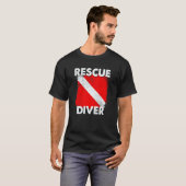 SCUBA Rescue Diver T-shirt voor instructeurs, stud (Voorkant volledig)
