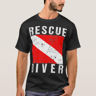 SCUBA Rescue Diver Vlag T-shirt