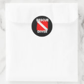 Scuba Rescue Diver voor instructeurs Studenten Div Ronde Sticker (Tas)